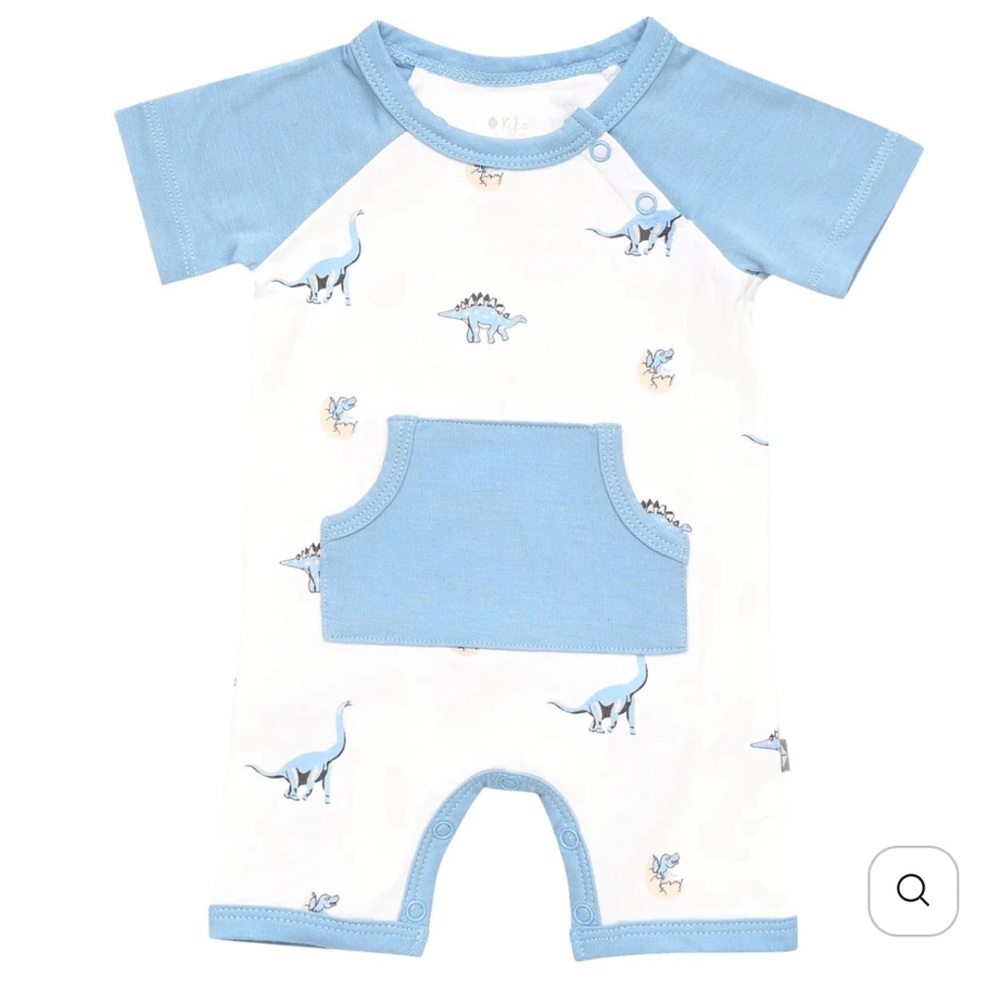 Kyte Baby Jurassic Park Dinosaur Print Shortall Onesie Size 18-24 Months